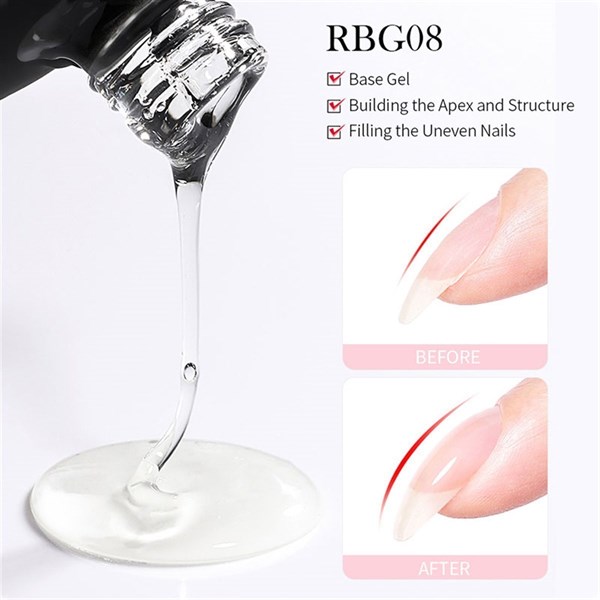 Born Pretty Rubber Base Kat RBG06 (15ml) 55341-6 - detay görseli 3