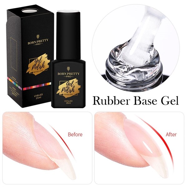 Born Pretty Rubber Base Kat RBG07 (15ml) 55341-7 - detay görseli 2