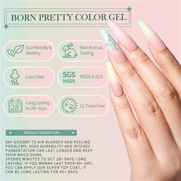 BORN PRETTY 10 ml SILKY WHITE Serisi Kalıcı oje CG033 (55845) - detay görseli 3