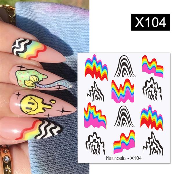 Su transferli nail art sticker X104 (53013-4)