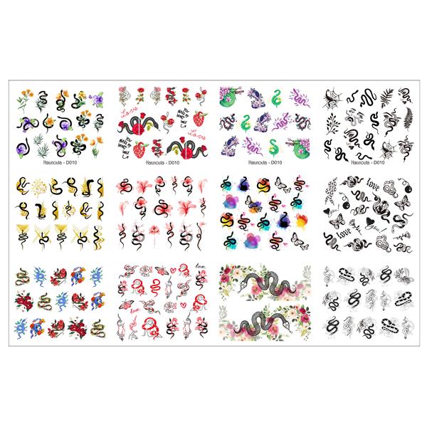 Su transferli nail art sticker D010 (52377-2)