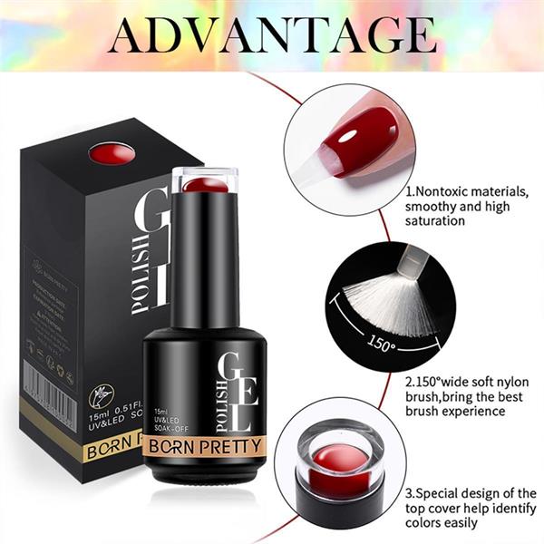Born Pretty 15 ml kalıcı oje BG071 (55933)