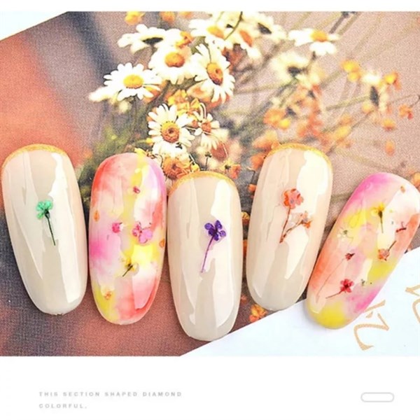 Nail Art kurutulmuş çiçek NG-155 - detay görseli 2