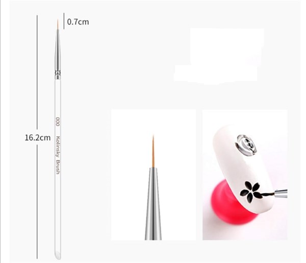 Nail Art çizim fırça seti (C113) - detay görseli 4