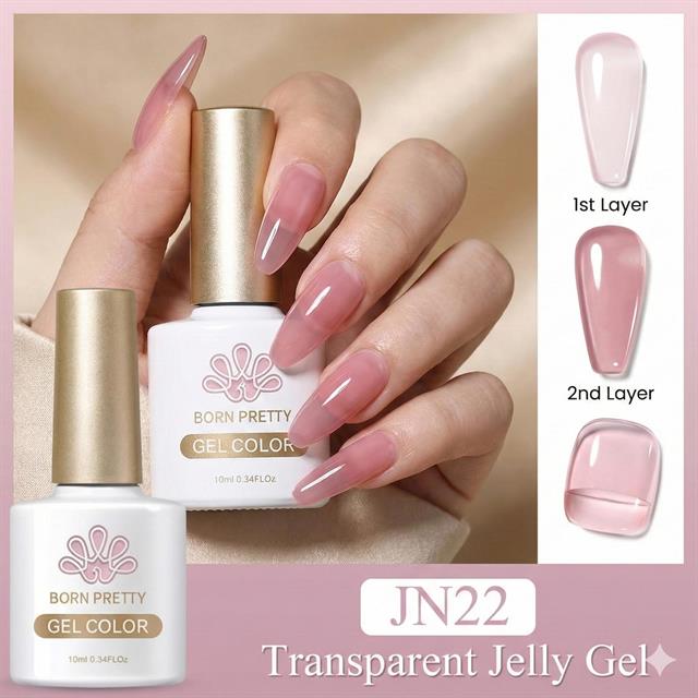 BORN PRETTY 10ml Jelly Nude Seri Kalıcı Oje JN22 (56347)