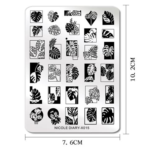 Nicole Diary metal stampa tabakası X015 (56262)