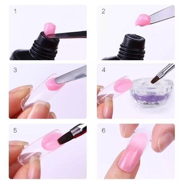 Ursugar Poly Extension Gel Soft pink URP01 (49154-1) - detay görseli 2