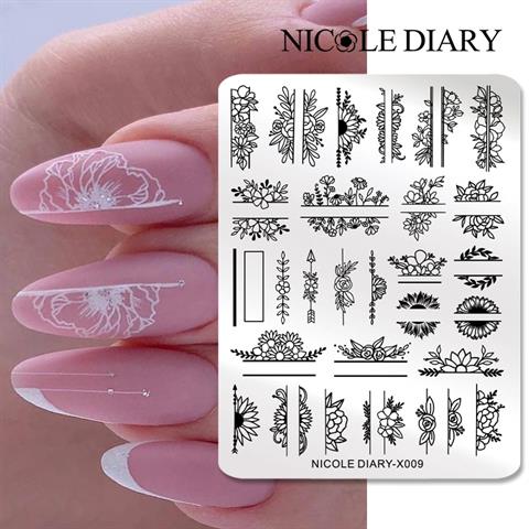 Nicole Diary metal stampa tabakası X009 (56256)
