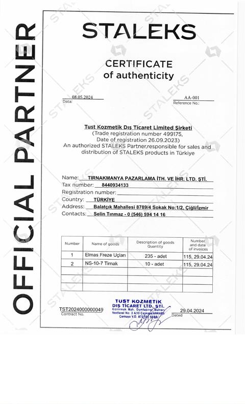 Staleks Diamond Expert seri freze ucu Red FA70R016/10