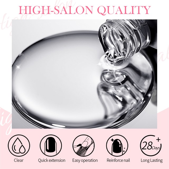 BORN PRETTY PRO 15ml BIAB HEMA Free Quick Building Nail Extension Gel B001 (59654)