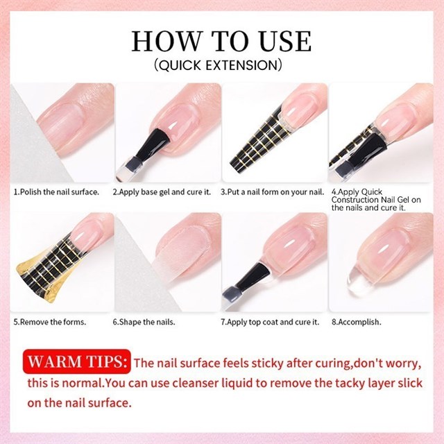 BORN PRETTY PRO 15ml BIAB HEMA Free Quick Building Nail Extension Gel B010 (59654)